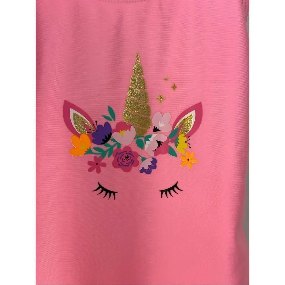 Xoxo Unicorn Swimsuit Bathing Suit Size SMALL (4)